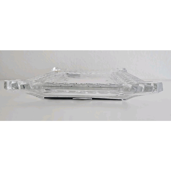 VTG 5" x 7" Genuine Lead Crystal Photo Frame Made is West Germany Art Deco Style - Picture 10 of 17